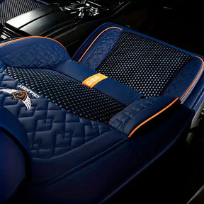 Kit Capa Banco de Carro Completo em Couro Legítimo Italian + BRINDE: Kit Tapete Completo