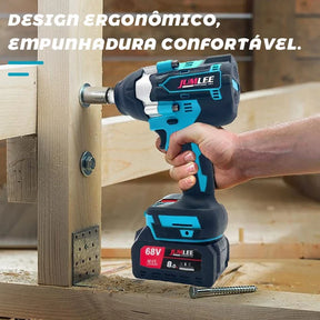 > Chave de Impacto Sem Fio Brushless 68V Profissional + 2 BATERIAS DE BRINDE!