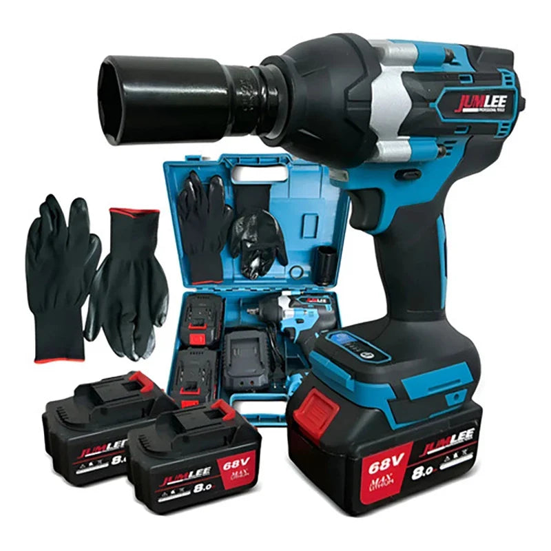 > Chave de Impacto Sem Fio Brushless 68V Profissional + 2 BATERIAS DE BRINDE!